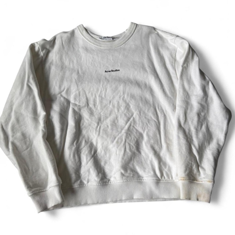 Authentic Acne Studios white crewneck